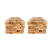 60 vigas transversales de roble 240 x 20 x 10 cm (sin tratar)