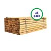 Paquete de 35 mini traviesas de madera de roble (sin tratar) | L: 2.4 m