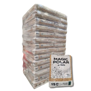 Pellet mágico POLAR – paleta de 70 bolsas de 15kg – EN Plus A1