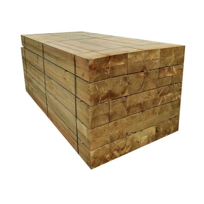 Pack de 36 ballestas de madera tratadas con UC4 | 2.4 m x 200 mm x 100 mm